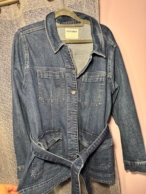 Old Navy Blue Denim Jacket with Chest Pockets